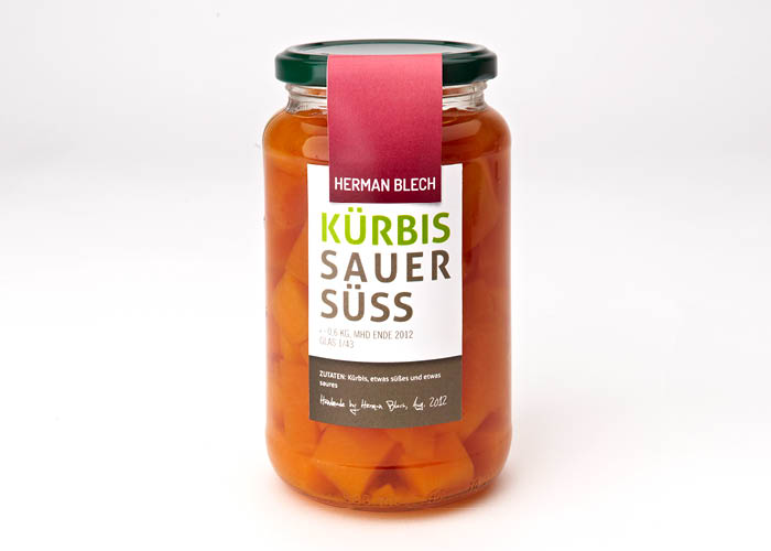 Kürbis Sauer Süß, Handmade von HERMAN BLECH